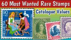 Most Wanted Stamps From Germany To Australia | 60 Rare Postage Stamps Value
