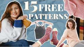 15 *FREE* Knitting Patterns For Beginners 💫🧶