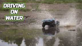 RC Car Hydroplaning on water