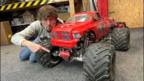 Live repairing the worlds biggest rc car
