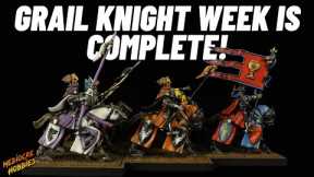 I completed my unit of Grail Knights with a Purple and White scheme! #theoldworld