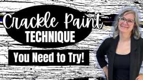 CRACKLE PAINT technique I bet you haven't tried !