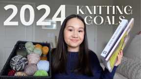 how I'm improving my knitting life this year | 2024 knitting goals and intentions
