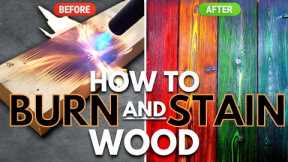 Woodworking Art | Get Amazing Results With Color Stain | Shou Sugi Ban