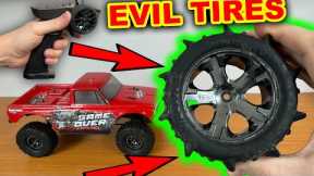 Extreme tires on RC Swamp truck