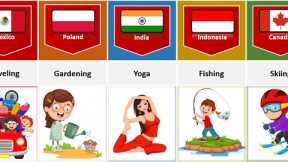 Most Common Hobbies Of People From Different Countries