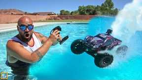Driving Remote Control RC Cars Across The Water!!