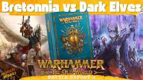 Old World Battle Report 1500 pts Bretonnia vs Dark Elves! #warhammertheoldworld