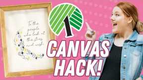 The DOLLAR TREE Canvas Cricut HACK You’ve Been TOTALLY Missing Out On!