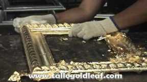 how to apply gold leaf on picture frames