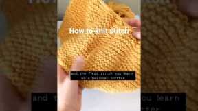 How to knit stitch #shorts #knitting