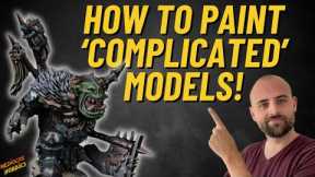 Tips for making 'complicated' models easy to paint! (with the Black Orc Warboss for The Old World!)