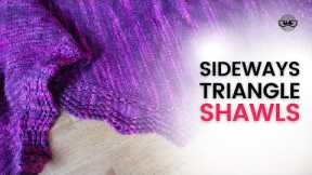 10 Fun Knitting Patterns for Sideways Triangle Shawl