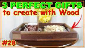 3 PERFECT GIFTS TO CREATE WITH WOOD (VIDEO #28) #woodworking #woodwork #joinery