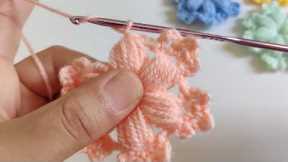 Crochet Flower Easy :crochet easy knitting motif making crochet knitting patterns