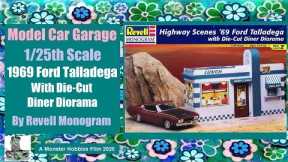 Model Car Garage - The Highway Scenes 1969 Ford Talledega With Die-Cut Diner from Revell/Monogram
