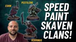 How to paint Skaven Clan Schemes fast! Verminus, Pestilens and Eschin yes yes!