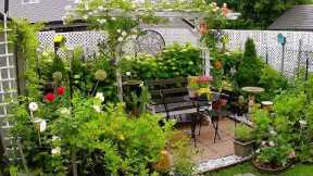 Tiny Backyard Garden Plants and Flowers To Relax | Zone 5A #garden #plants #flowers #new #gardening