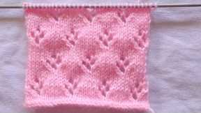 Very beautiful Eyelet lace stitch knitting pattern for Baby sweater/jacket.