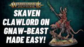 How to Paint The Skaven Clawlord on Gnaw-beast from Skaventide! Easy and Fast scheme!