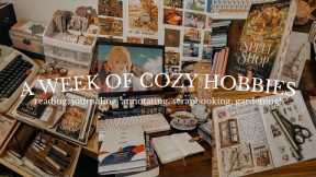 a week of cozy hobbies ☕✨  journaling, reading, scrapbooking. an artsy vlog 🎨📖