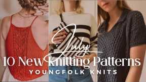 YoungFolk Knits: 10 NEW Knitting Patterns from July 2024