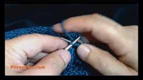 How I flick the yarn for faster English-style knitting