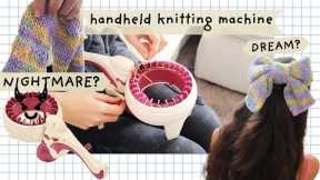 I Battled This $30 Strange Knitting Machine... One Of Us Broke (you'll never guess who)