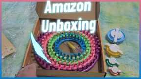 Amazon Unboxing  Set of Knitting Looms and Bonus Pom Pom Makers