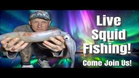 Live Squid Fishing! 🦑 Catching Squid Live On YouTube! - Come And Join us! 🎣🇬🇧