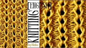 [English] A simple decorative knitting pattern with stuning texture. How to knit.