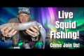 Live Squid Fishing! 🦑 Catching Squid 