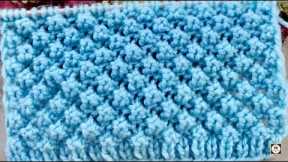 Easy New Knitting Stitch Pattern For Sweater/Cardigan/Scarf And Beginners #Knitting