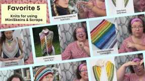 Knit a Rainbow Favorite 5 Knitting Patterns to use Mini Skeins or Yarn Scraps