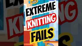 Extreme Knitting Fail: Knitting a Sweater for a Cat... In the Library! #shorts #entertainment