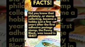 HOBBY FACTS! Did you know that stamp collecting became popular as a hobby in 1840? 💮 #stamps