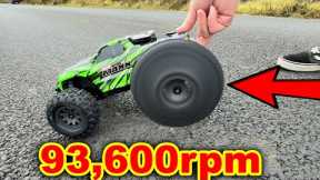 Traxxas Mini-Maxx RC Car gets OverVolted (4x power)