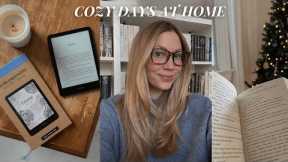 cozy home vlog ✨ kindle paperwhite unboxing, lots of hobbies, new hair & more