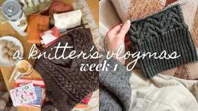 updates on my projects and holiday making • a knitter‘s vlogmas by marlene knits, week 1