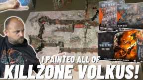 I painted all of the Killzone Volkus terrain from Brutal and Cunning plus Hivestorm!