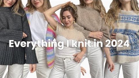 Everything I Knit in 2024 (my 1st year of knitting!)