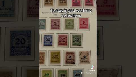 Working my stamp collection #philately #collection #stampscollection #hobby #stampcollecting