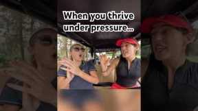 THRIVING UNDER PRESSURE… with @golfgirlgames