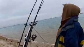 Beach Fishing in Winter: How will it End?