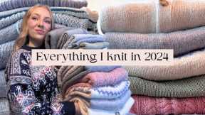 Everything I knit in 2024 with try on | What Hannah Knits knitting podcast