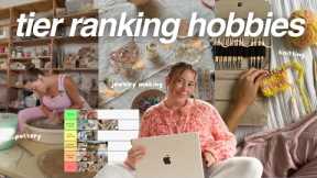 Hobby Inspiration for a Wholesome Lifestyle ✨🧵 tier ranking EVERY hobby i've tried as an adult