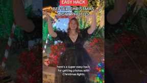 BEST HACK 📸 For Christmas Light Photos ✨ #photography #phototips