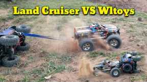 RC Cars Land Cruiser VS RC Car Wltoy Adventures and Obstacles 1/10 Scale rc car off-road, rc trucks