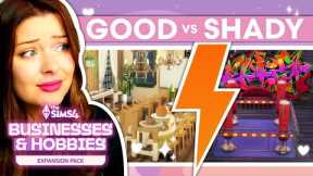 Building a GOOD vs SHADY Business in The Sims 4 Businesses & Hobbies