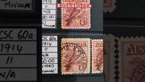 1914 Australian 6d Maroon Kookaburra Postage Stamp - A Rare and Valuable Gem from my Collection
